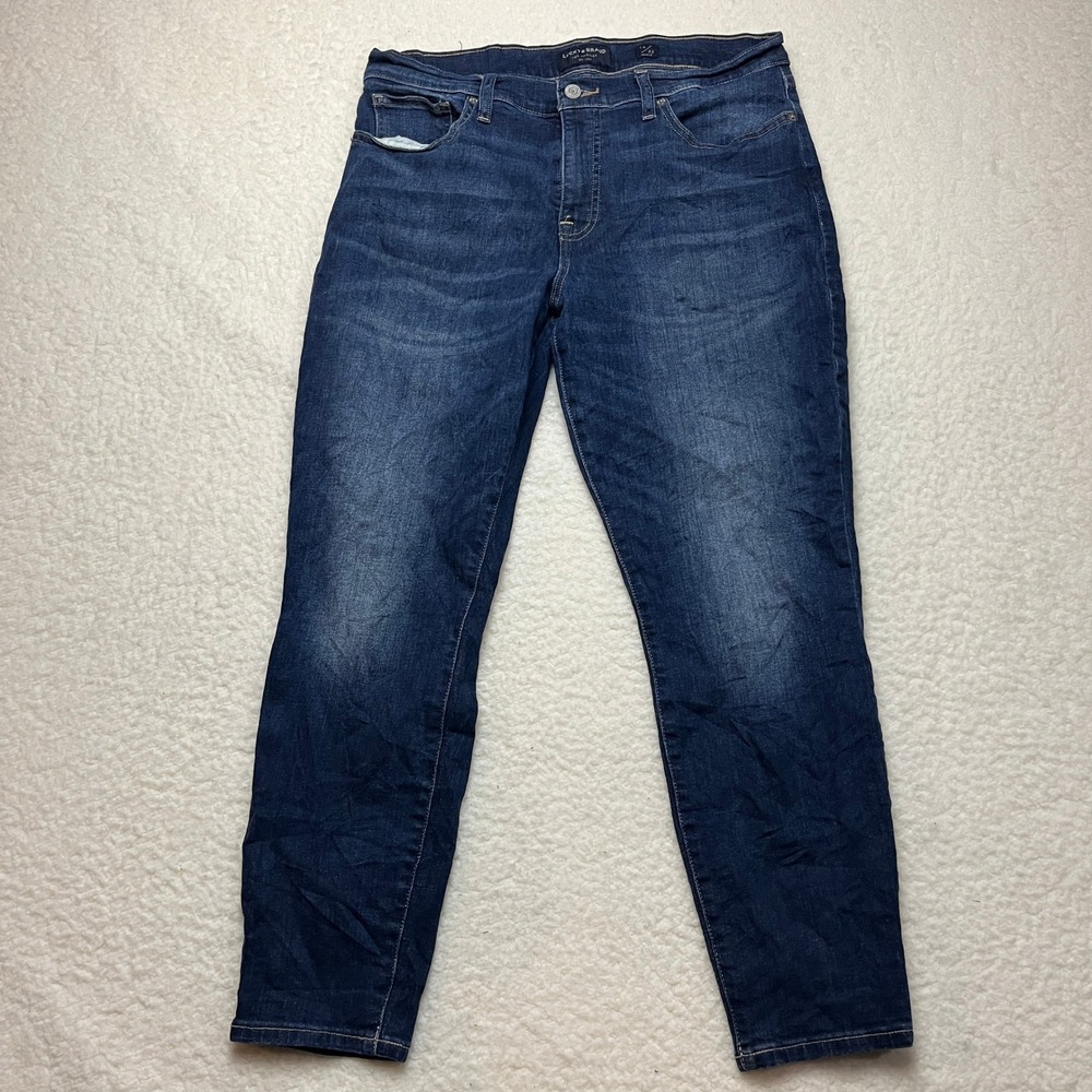 Lucky Brand Women’s Skinny Jeans - Dark Blue Wash - Picture 2 of 11